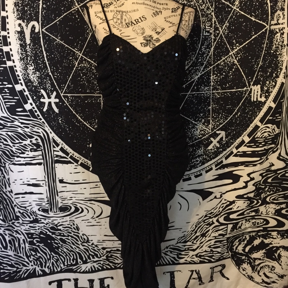 Sequin Velour Dress
